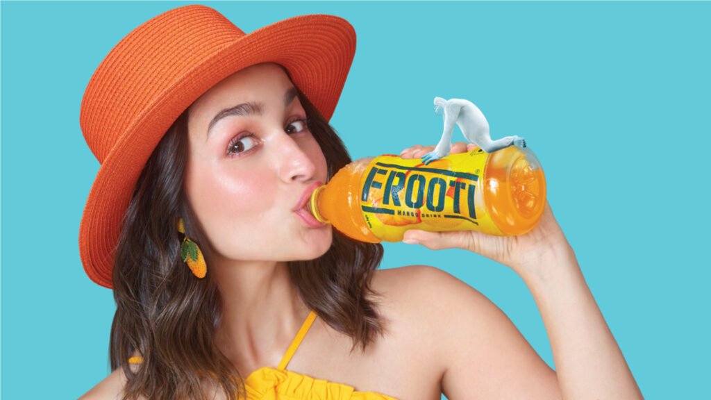 Alia with Frooti
